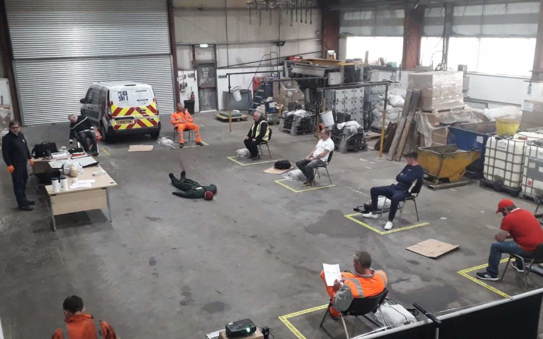 Social Distanced First Aid Training for Factory Operatives